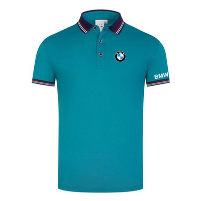 Polo BMW Homme 2022 Piqué De Coton Col Contrasté Slim Fit